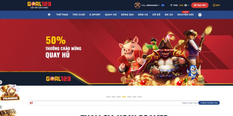 Truy cập trang chủ bước đầu giao dịch